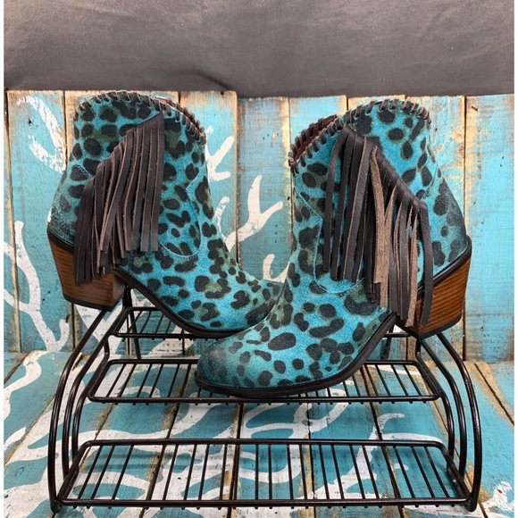 Lucky And Blessed Shoes New Lucky And Blessed Teal Leather
